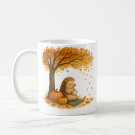 Caneca De Café Personalized Autumn Hedgehog Under Tree Coffee Mug