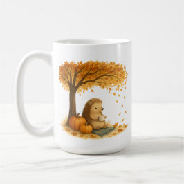 Caneca De Café Personalized Autumn Hedgehog Under Tree Coffee Mug