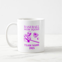 Caneca De Café Personalized baseball mom 