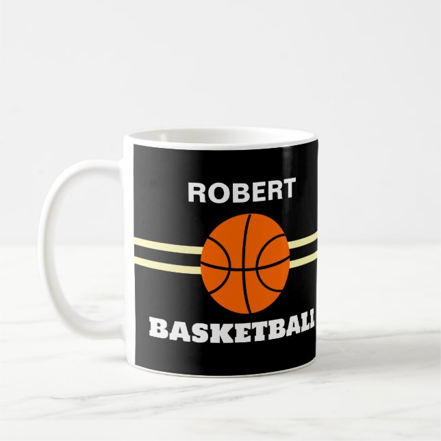 Caneca De Café Personalized Basketball Mug (Esquerda)