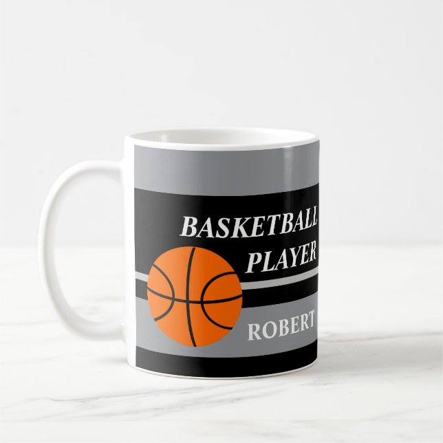 Caneca De Café Personalized Basketball Mug (Esquerda)