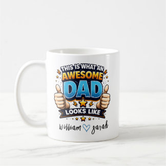 Caneca De Café Personalized Best Daddy Ever | Custom Father’s Day