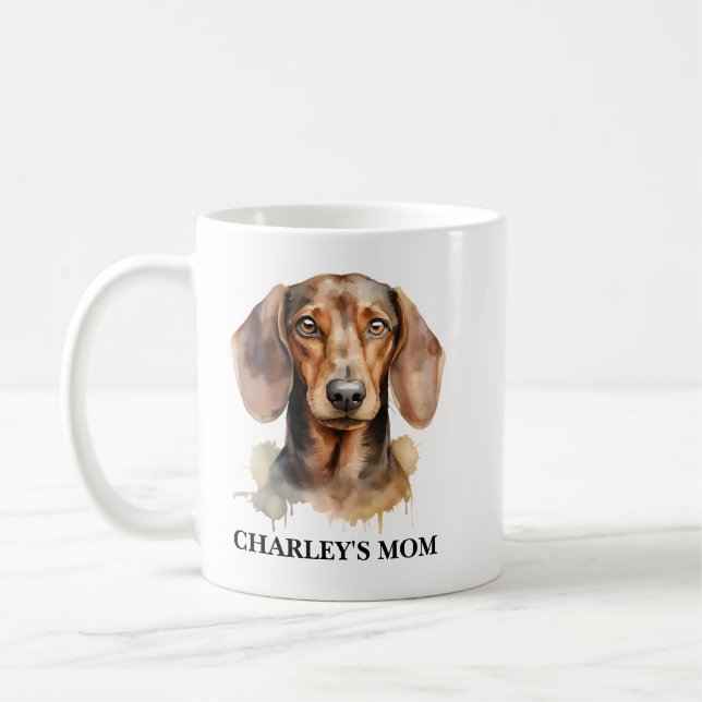 Caneca De Café Personalized Best Dog Mom  Photo | Mother’s Day (Esquerda)