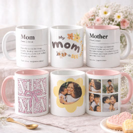 Caneca De Café Personalized Best Mom Ever Photo Mug