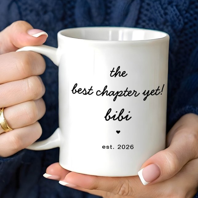 Caneca De Café Personalized Bibi Mug Best Chapter Yet (Criador carregado)