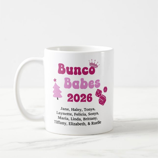 Caneca De Café Personalized Bunco Babe  (Esquerda)