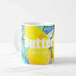 Caneca De Café Personalized Butterflies are my theraphy Summer