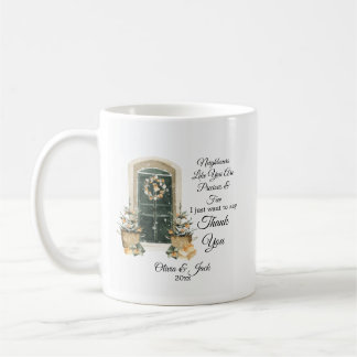 Caneca De Café Personalized Christmas gift for Neighbor - custom