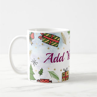 Caneca De Café Personalized Christmas Mug – Add Your Name