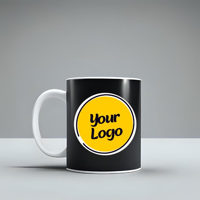 Caneca De Café Personalized Company Logo  | Custom Business Gift  (Criador carregado)