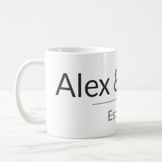 Caneca De Café Personalized Couples Mug – Custom Names & Year Gif