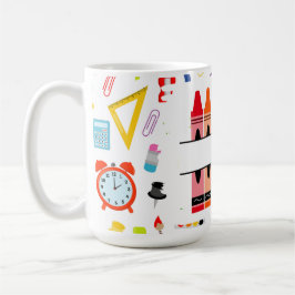 Caneca De Café Personalized Crayon Back To School