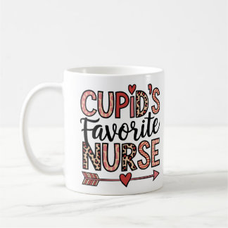 Caneca De Café Personalized Cupid's Favorite Nurse Mug