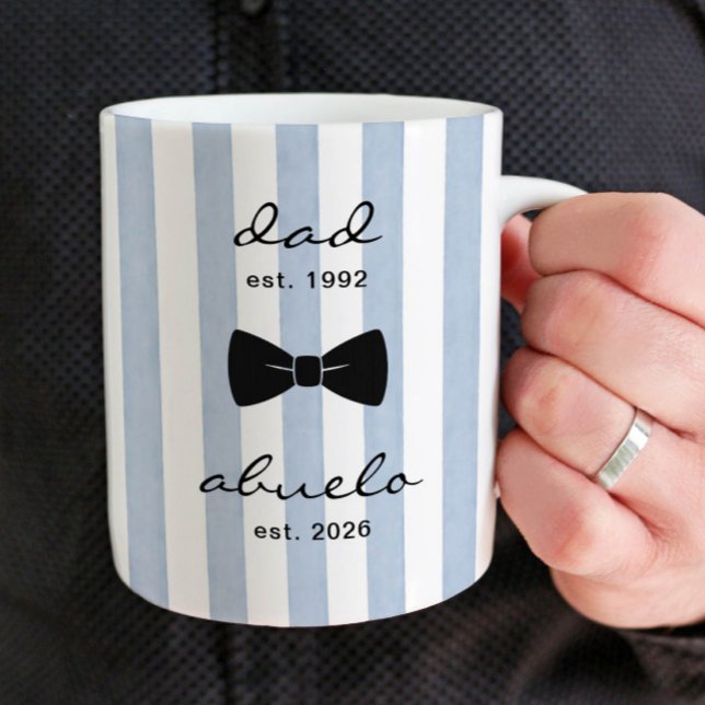 Caneca De Café Personalized Dad to Abuelo Mug Gift (Criador carregado)