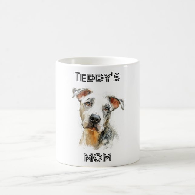 Caneca De Café Personalized Dog Mom Photo Mug | Custom Gift (Centro)