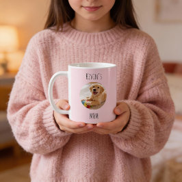 Caneca De Café Personalized Dog Mom Photo Mug | Custom Gift