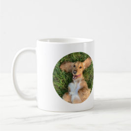Caneca De Café Personalized Dog Photo with Text | Custom Gift