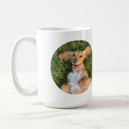 Caneca De Café Personalized Dog Photo with Text | Custom Gift