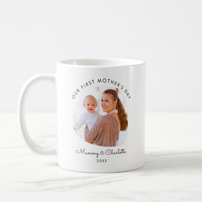 Caneca De Café Personalized First Mother's Day Gift for Mom  (Esquerda)