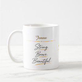 Caneca De Café Personalized Floral Botanical Women's Day Coffee