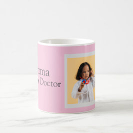 Caneca De Café Personalized Future Doctor Kids with Name & Photo