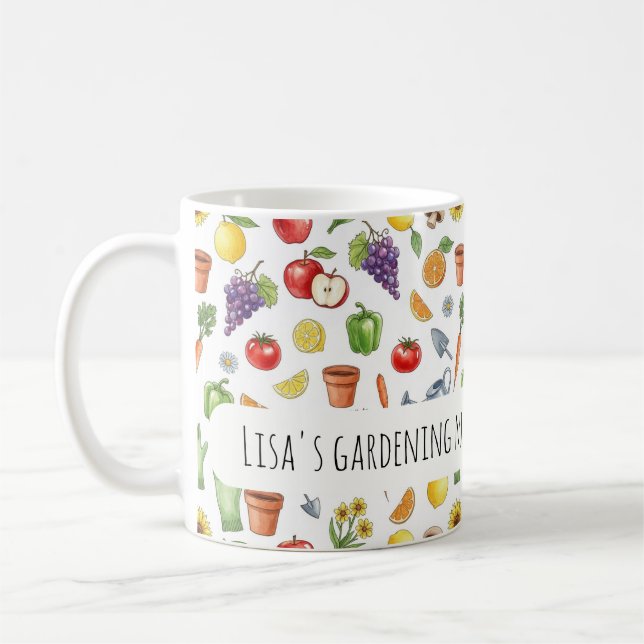Caneca De Café Personalized gardening mug (Esquerda)