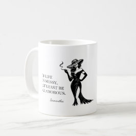Caneca De Café Personalized Glam Style Quote Design 