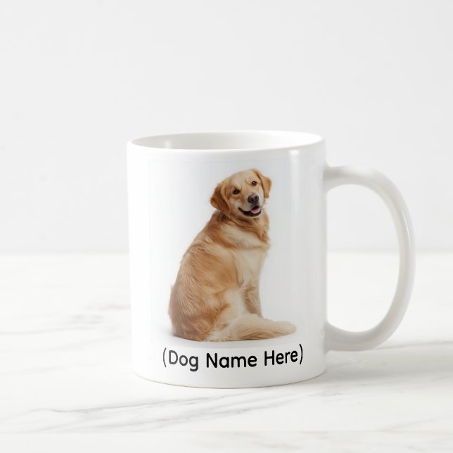 Caneca De Café Personalized Golden Retriever “I Own You” (Direita)