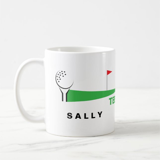 Caneca De Café Personalized Golf Coffee Mugs (Esquerda)