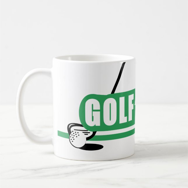 Caneca De Café Personalized Golfer Mugs (Esquerda)
