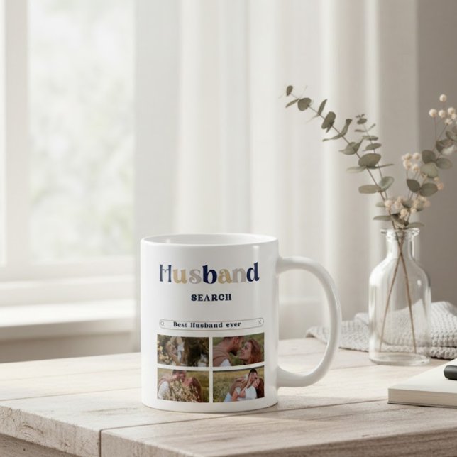 Caneca De Café Personalized Google Search Best Husband Ever photo (Criador carregado)