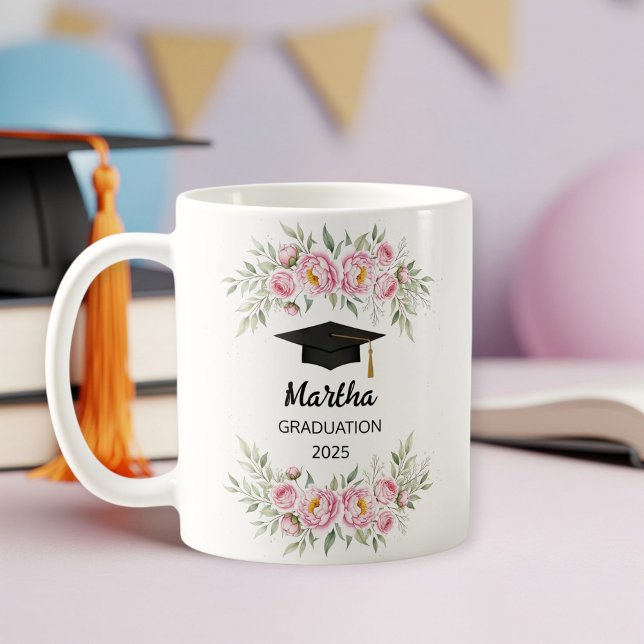 Caneca De Café Personalized graduation gift for her, graduate mug (Criador carregado)