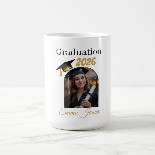 Caneca De Café Personalized Graduation Mug – Class of 2026 (Centro)