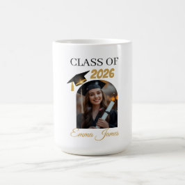 Caneca De Café Personalized Graduation Mug – Class of 2026