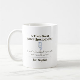 Caneca De Café Personalized Great Anesthesiologist Appreciation 