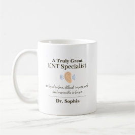 Caneca De Café Personalized Great ENT Specialist 