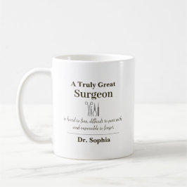 Caneca De Café Personalized Great Surgeon Appreciation Gift