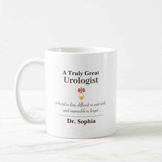Caneca De Café Personalized Great Urologist Appreciation Gift (Esquerda)
