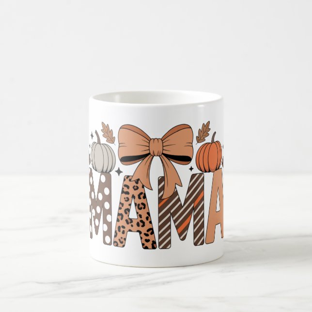 Caneca De Café Personalized Halloween Mama – Cute Spooky (Centro)