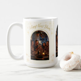 Caneca De Café Personalized Happy New Year Greeting with my Photo