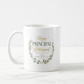 Caneca De Café Personalized Happy Principal Retirement Gift