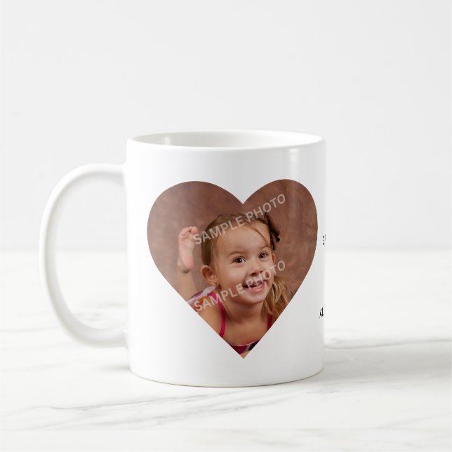 Caneca De Café Personalized I Love Grandad 2 Photo Gift  (Esquerda)