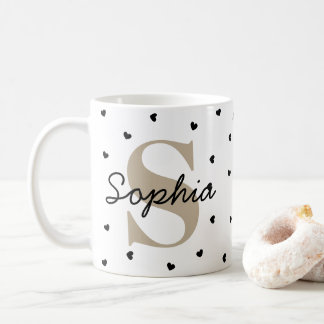 Caneca De Café Personalized Initial & Name Mug – Gift Cup