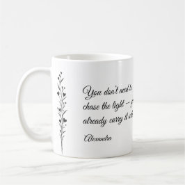 Caneca De Café Personalized Inspirational Quote Mug