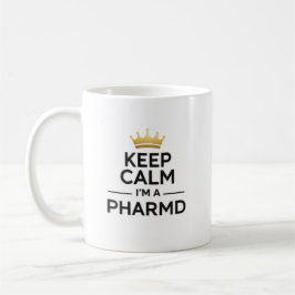 Caneca De Café Personalized Keep Calm I’m a PharmD