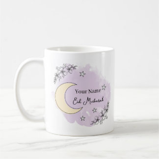 Caneca De Café Personalized Lavender Eid Mubarak Coffee Mug