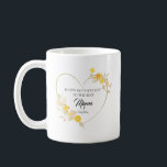Caneca De Café Personalized Mama Name Mother’s Day Floral Heart<br><div class="desc">A soft floral heart design made to celebrate Mom in a meaningful way. Personalize the name to create a thoughtful and unique gift she will truly cherish. If you prefer a clean look, the name can be left blank. Perfect for Mother’s Day, this elegant and minimal style fits beautifully across...</div>