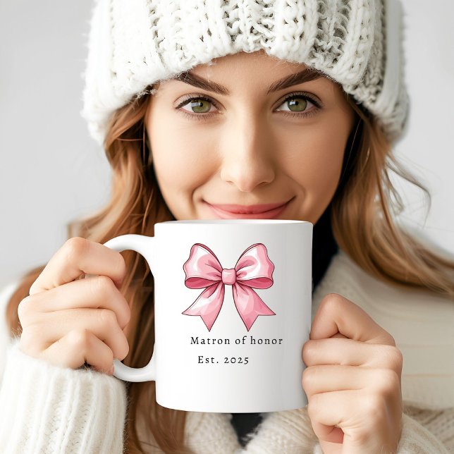 Caneca De Café Personalized Matron of Honor Gift Wedding (Criador carregado)
