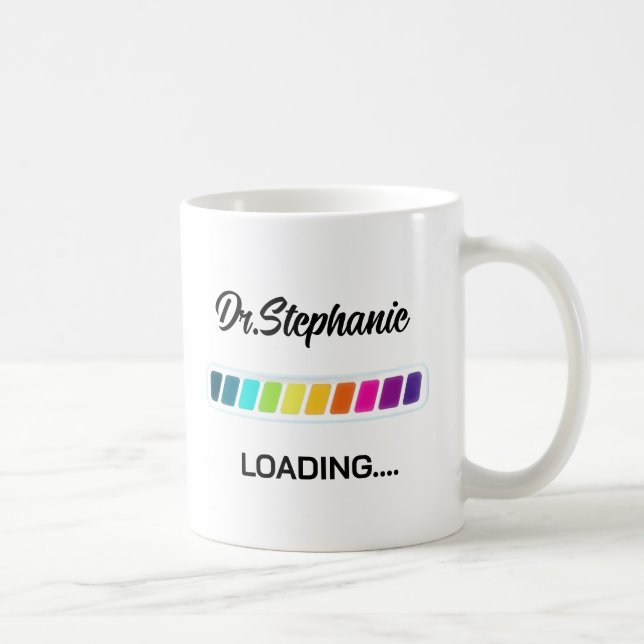 Caneca De Café Personalized Medical Student | Cute Female Doctor (Direita)