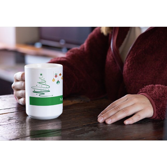 Caneca De Café Personalized Merry Christmas Mug (Criador carregado)